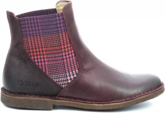 Kickers Chelseaboots Rood Dames