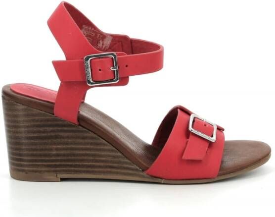 Kickers Wedges Kick Vodou , Rood, Dames