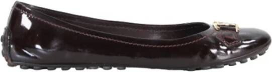 Louis Vuitton Vintage Pre owned Leather flats , Rood, Dames