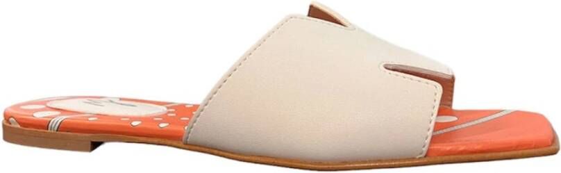 Manila Grace Slippers Oranje Dames