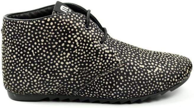 Maruti 66.1275. lage veterschoen zwart , Zwart, Dames