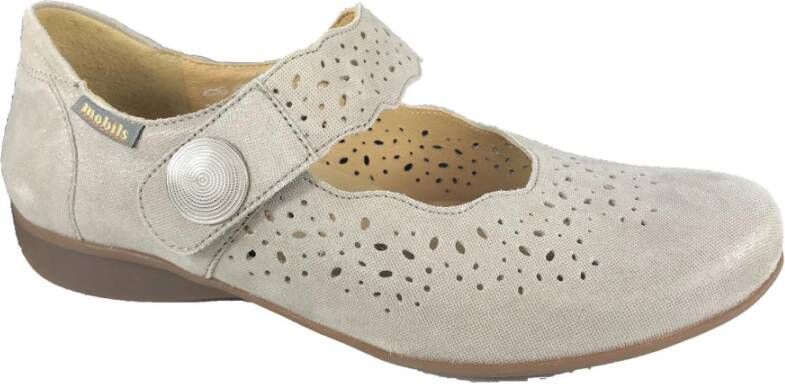 mephisto Velcro Schoen , Beige, Dames