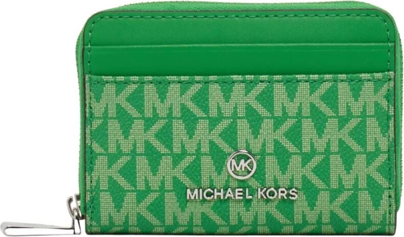 Michael Kors Card Holder 34R3St9Z1B , Groen, Dames