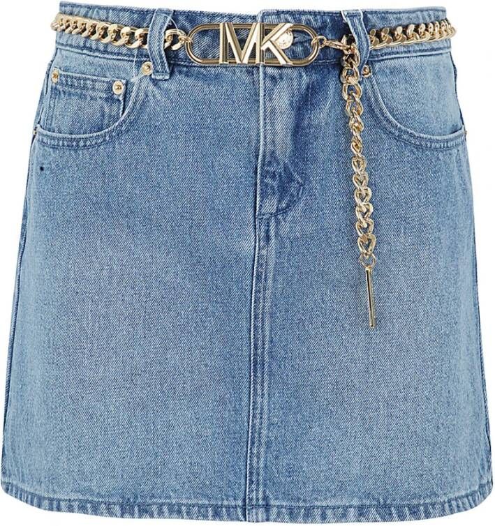 Michael Kors Denim Skirts , Blauw, Dames