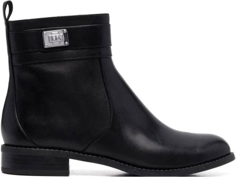 Michael Kors padma strap flat bootie , Zwart, Dames