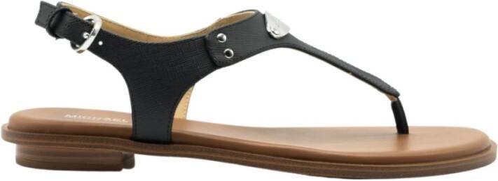 Michael Kors MK Plate Sandalen , Zwart, Dames