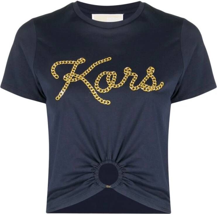 Michael Kors MMK T shirts and Polos Blue , Blauw, Dames