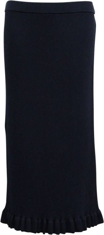 Michael Kors Ruchesom midi rok , Blauw, Dames