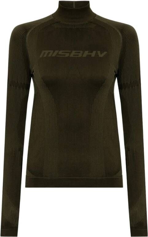 Misbhv Logo geërgeerde trainingstop , Groen, Dames