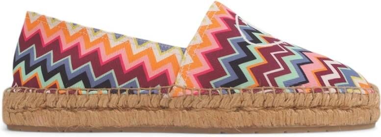 Missoni Espadrillas Zig Zag , Oranje, Dames