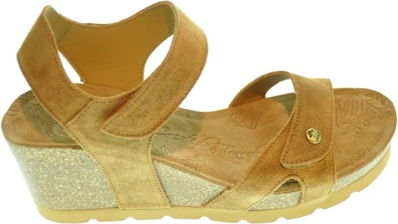 Panama Jack Wedges , Beige, Dames