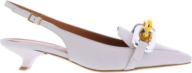 Paris Punk Mary Jane Nappa keten , Wit, Dames