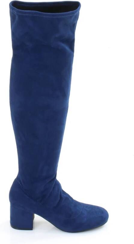 Paris Punk Hoge & overknee laarzen Blauw Dames