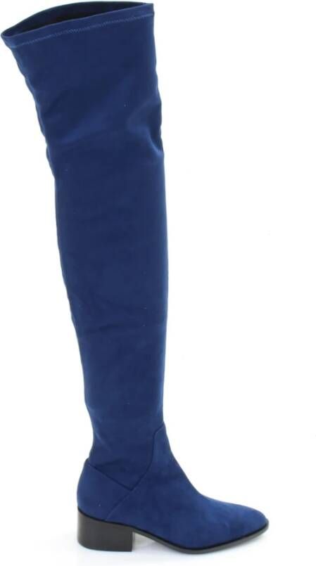 Paris Punk Hoge & overknee laarzen Blauw Dames