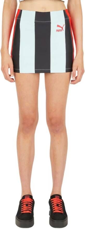 Puma Gestreepte sportrok , Blauw, Dames