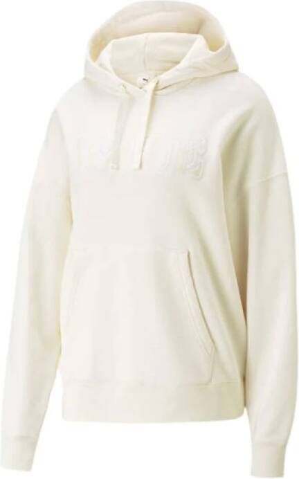 Puma Hoodies & Sweatvesten Beige Dames