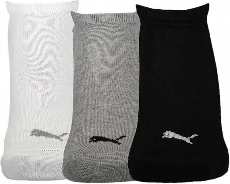 PUMA Enkelsokken Sneakers Plain 3 Pak Zwart/Wit/Grijs