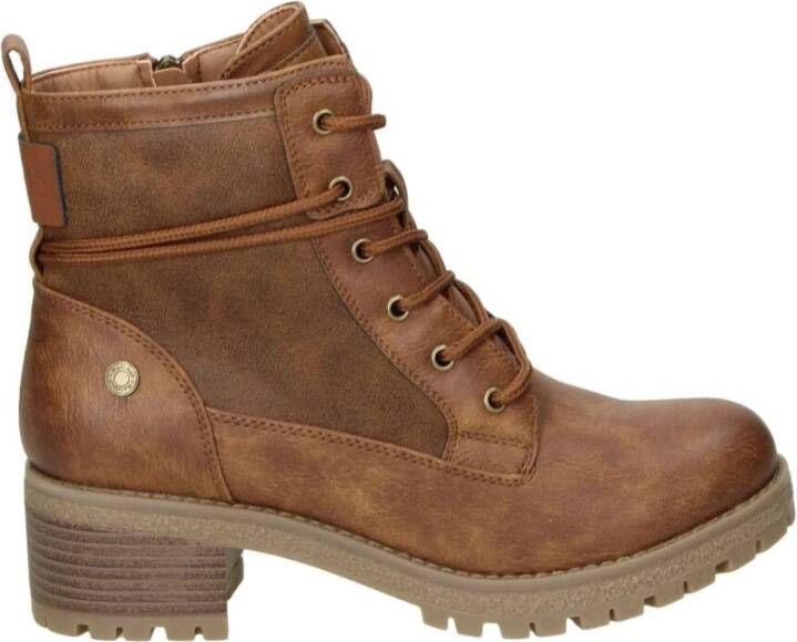 Refresh Enkellaarsjes Bruin Dames