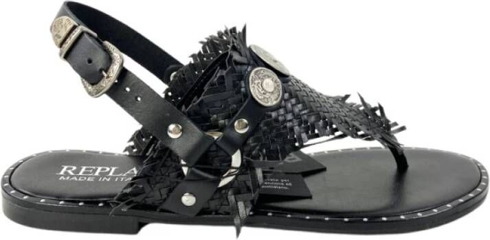 Replay Sandalia , Zwart, Dames
