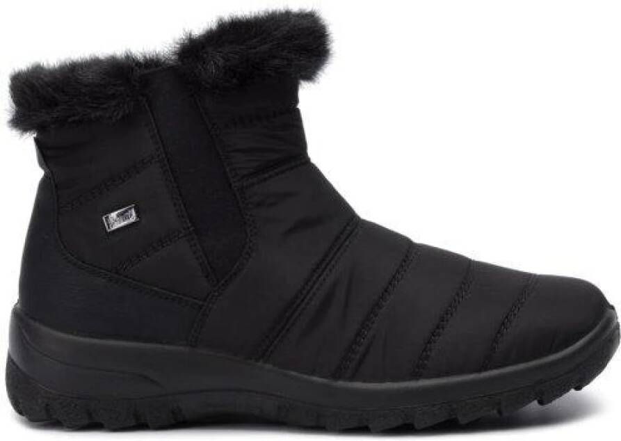 Rieker Swaziland Wolf Brushnubuk enkellaarzen , Zwart, Dames