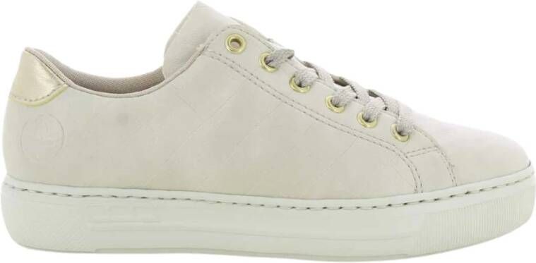 Rieker Damesschoenen Beige L9800 , Beige, Dames
