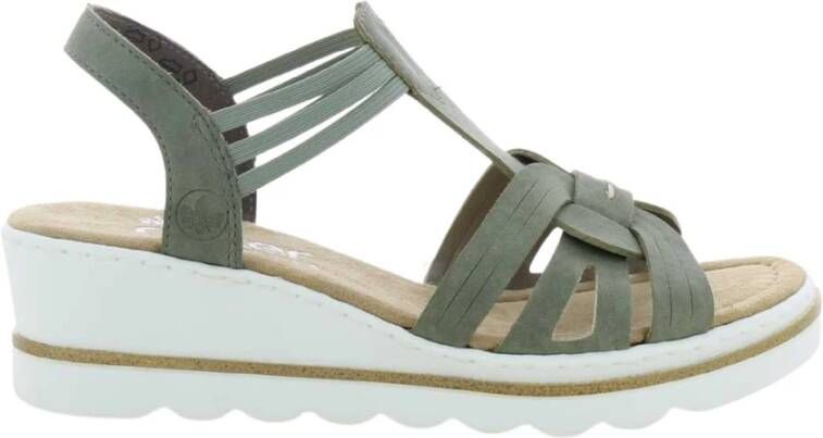 Rieker Damesschoenen Groen 67459 , Groen, Dames