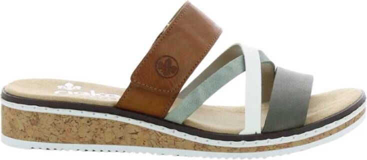 Rieker Damesschoenen Kaki V3652 , Bruin, Dames