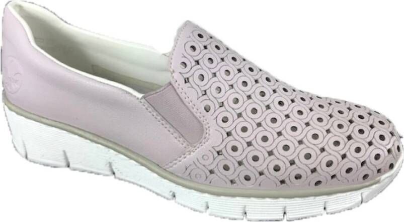 Rieker Mocassins , Roze, Dames