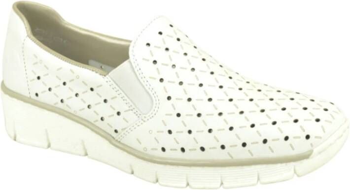 Rieker Instappers & Slip ons Wit Dames