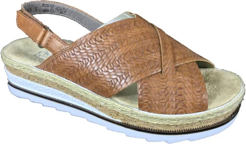 Rieker Sandaal , Bruin, Dames