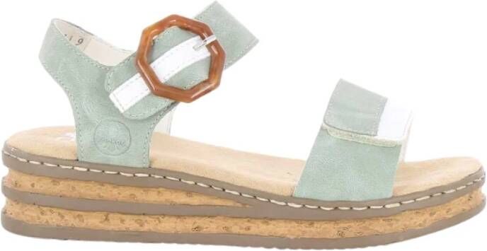 Rieker Sandalen , Groen, Dames