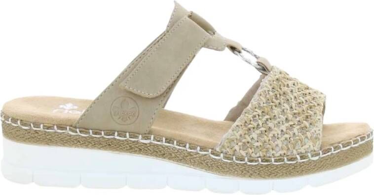 Rieker Schuifregelaars , Beige, Dames