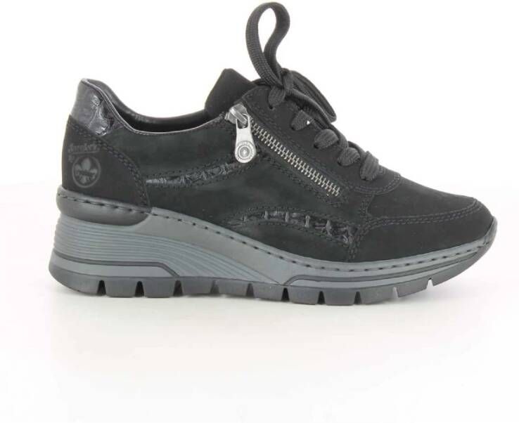 Rieker Sneakers , Zwart, Dames