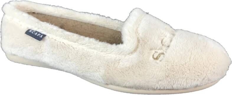Scapa Donzige slippers , Beige, Dames