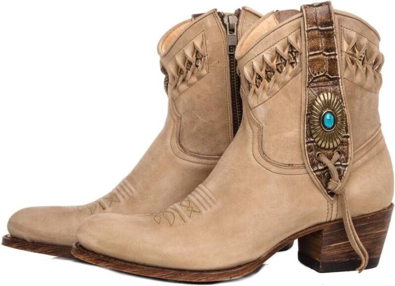 Sendra Cowboylaarzen Beige Dames