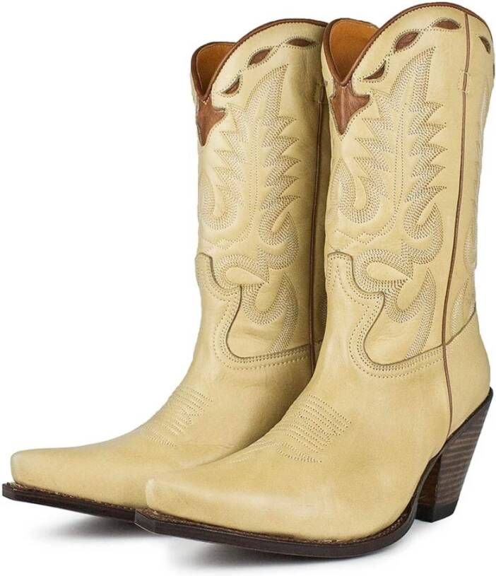 Sendra Cowboylaarzen Beige Dames