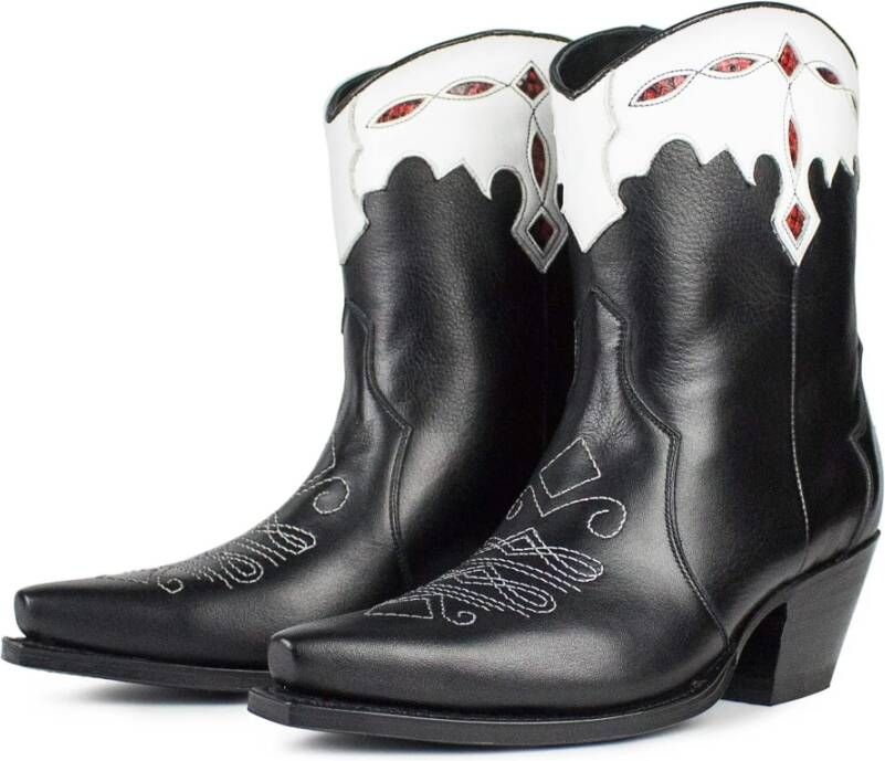 Sendra Cowboy laarzen , Zwart, Dames