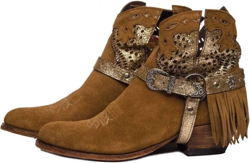 Sendra Enkellaarsjes Bruin Dames
