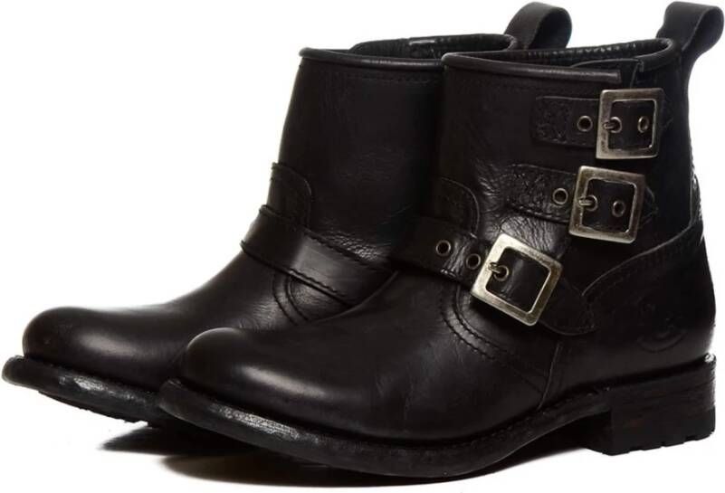 Sendra Enkellaarsjes Zwart Dames