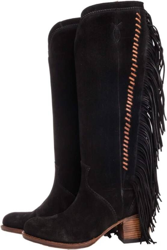 Sendra Hoge laarzen , Zwart, Dames