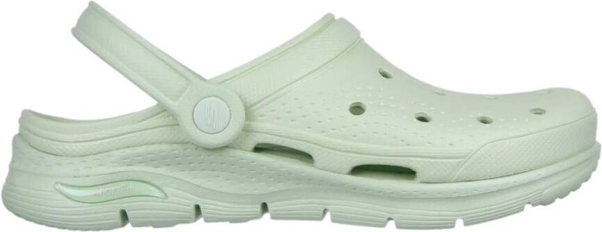 Skechers Arch past het een passende crrogs , Groen, Dames
