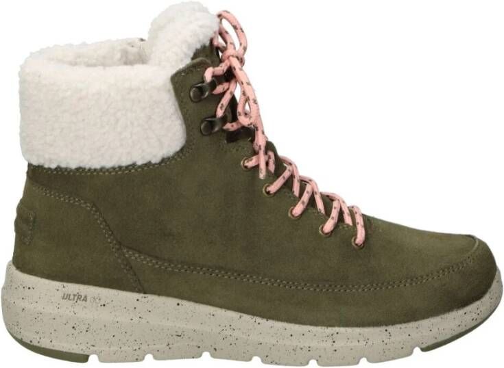 Skechers Enkellaarsjes Groen Dames