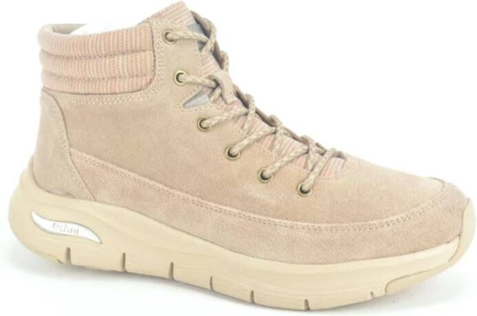 Skechers Veterlaarzen , Beige, Dames