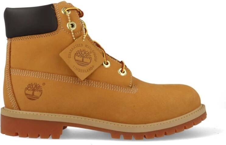 Timberland Junior 6 inch premium laarzen(36 t/m 40)Geel/Honing Bruin 12909 , Geel, Unisex