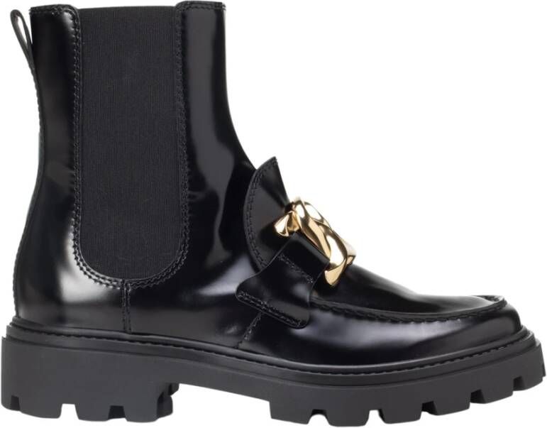 TOD'S Chelsea laarzen , Zwart, Dames