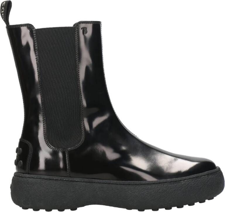 TOD'S Chelsea laarzen , Zwart, Dames