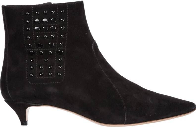 Tod's women's suede heel ankle boots booties