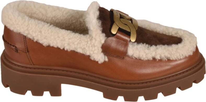 TOD'S Instappers & Slip ons Bruin Dames