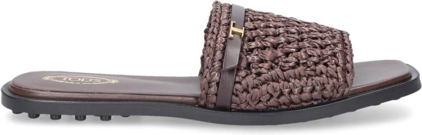TOD'S Sandalen W12K0 Bast , Bruin, Dames