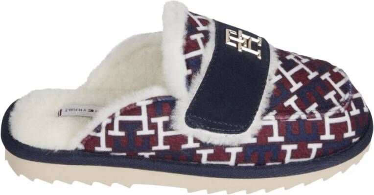 Tommy Hilfiger loafer mule slippergram , Blauw, Dames